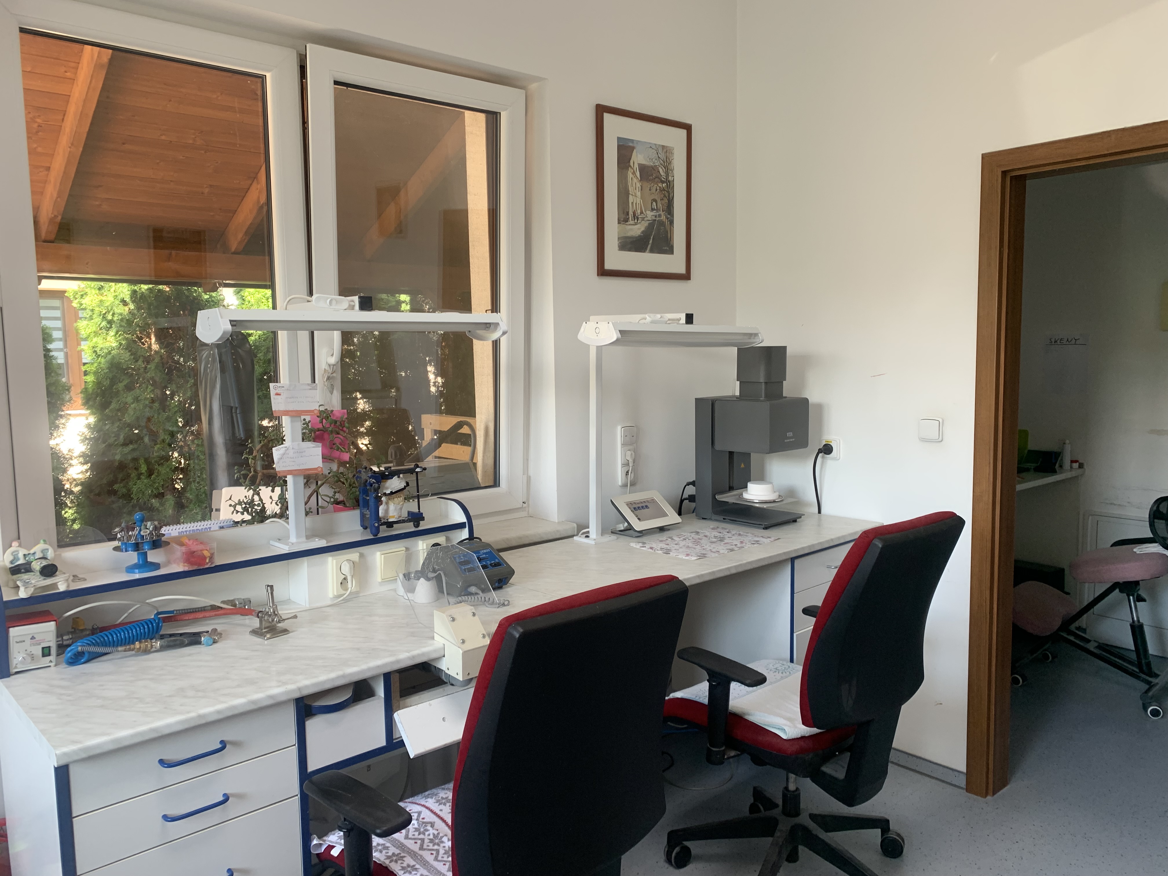 Zázemí zubní laboratoře Martiny Maťašovičové